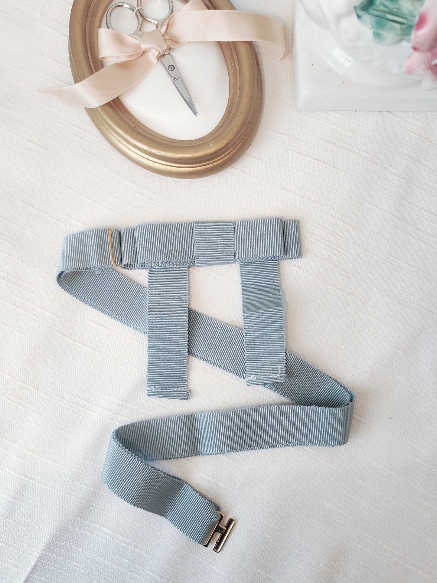 Ligth blue Bow Belt