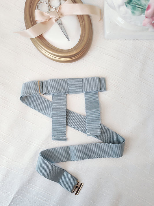 Ligth blue Bow Belt