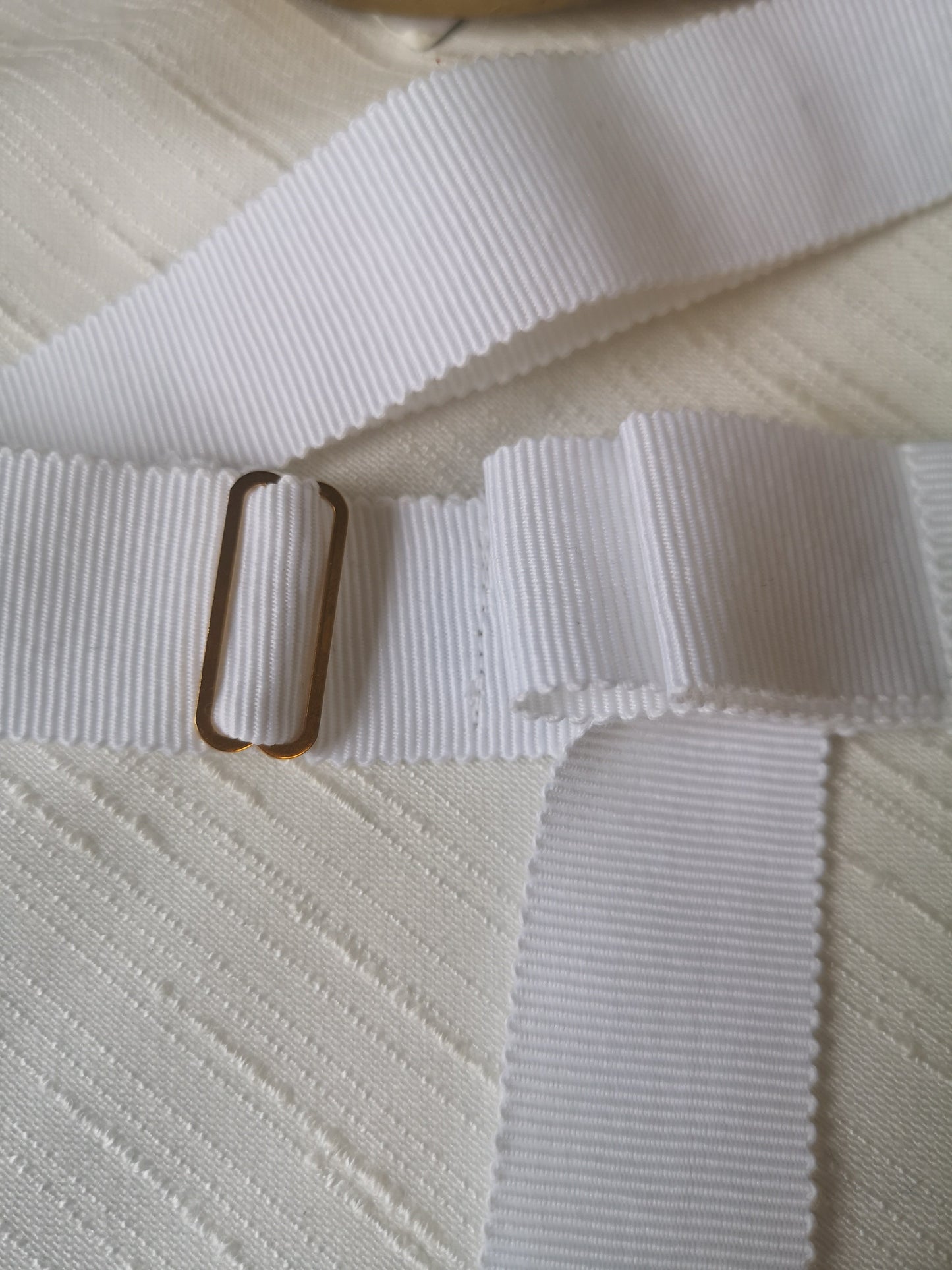 White Bow Belt