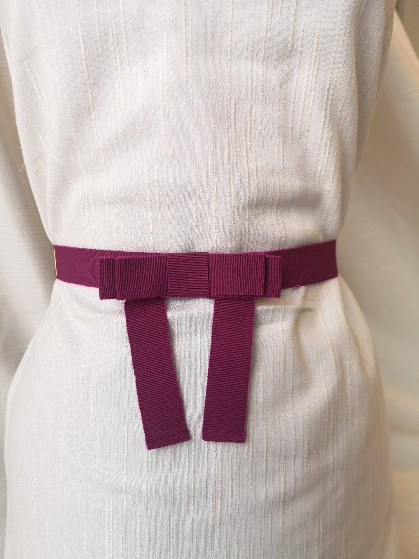 Cerise Bow Belt